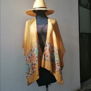 Mexican Boho chic embroidered ponchos/kimonos